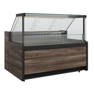 Витрина морозильная Carboma GC111 SL 0,94‑1 (1008 Темный дуб) (без боковин)