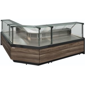 Витрина морозильная Carboma GC111 SL 0,94‑1 (1008 Темный дуб) (без боковин) - Изображение 4