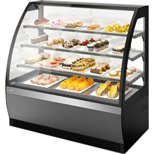 Витрина кондитерская Chilz VETE 90 серый матовый, шлифованная нержавейка