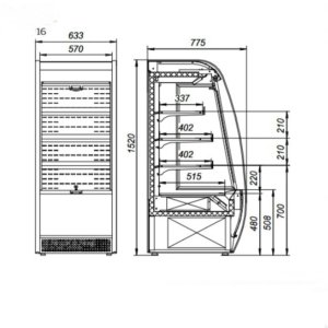 Горка холодильная МХМ Флоренция ВХСп-0,6 mini - Изображение 2