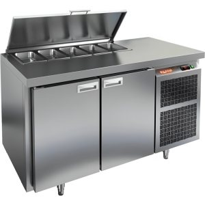 Стол холодильный для салатов HiCold SL1-11GN (1/3) О З с крышкой
