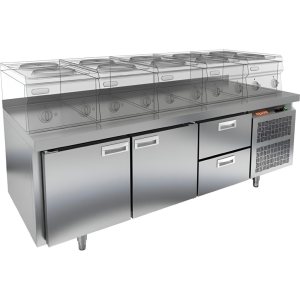Стол охлаждаемый HiCold GN 1122/TN LT SH под тепловое оборудование