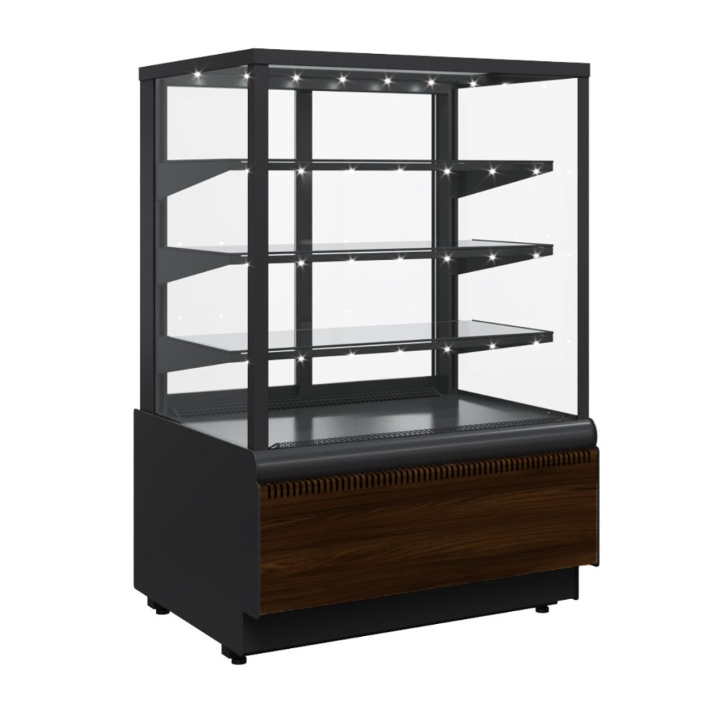 Витрина кондитерская Carboma KC70 VV 1,3-1 Standard Паттерн (0105 Венге)