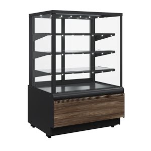 Витрина кондитерская Carboma KC70 VV 0,9-1 Standard Паттерн (0108 Темный дуб)