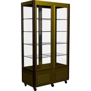 Витрина кондитерская Carboma D4 VM 800-1 (R800C Carboma) (индивидуальное исполнение) 2 дверцы, стеклянные полки