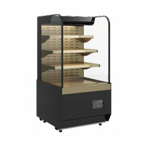 Витрина кондитерская Carboma KR70 VM 1,3-2 Standard (9005) открытая горка