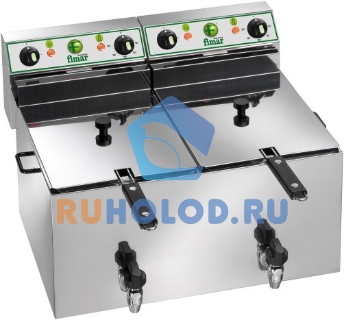 Фритюрница электрическая с краном FIMAR FR88R