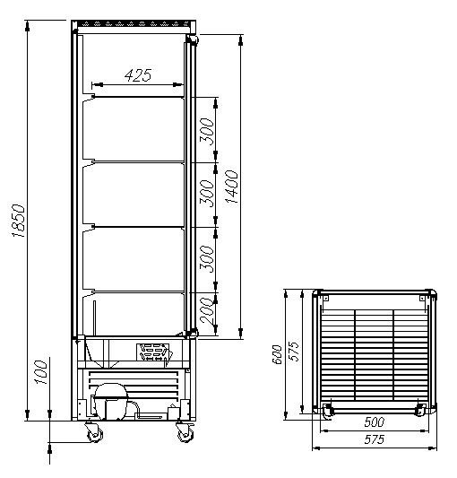 Витрина кондитерская Полюс Carboma R 400 C  - Изображение 2