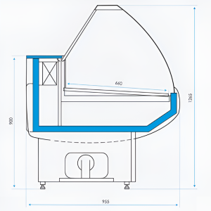 Витрина холодильная CRYSPI Octava 1200 - Изображение 4